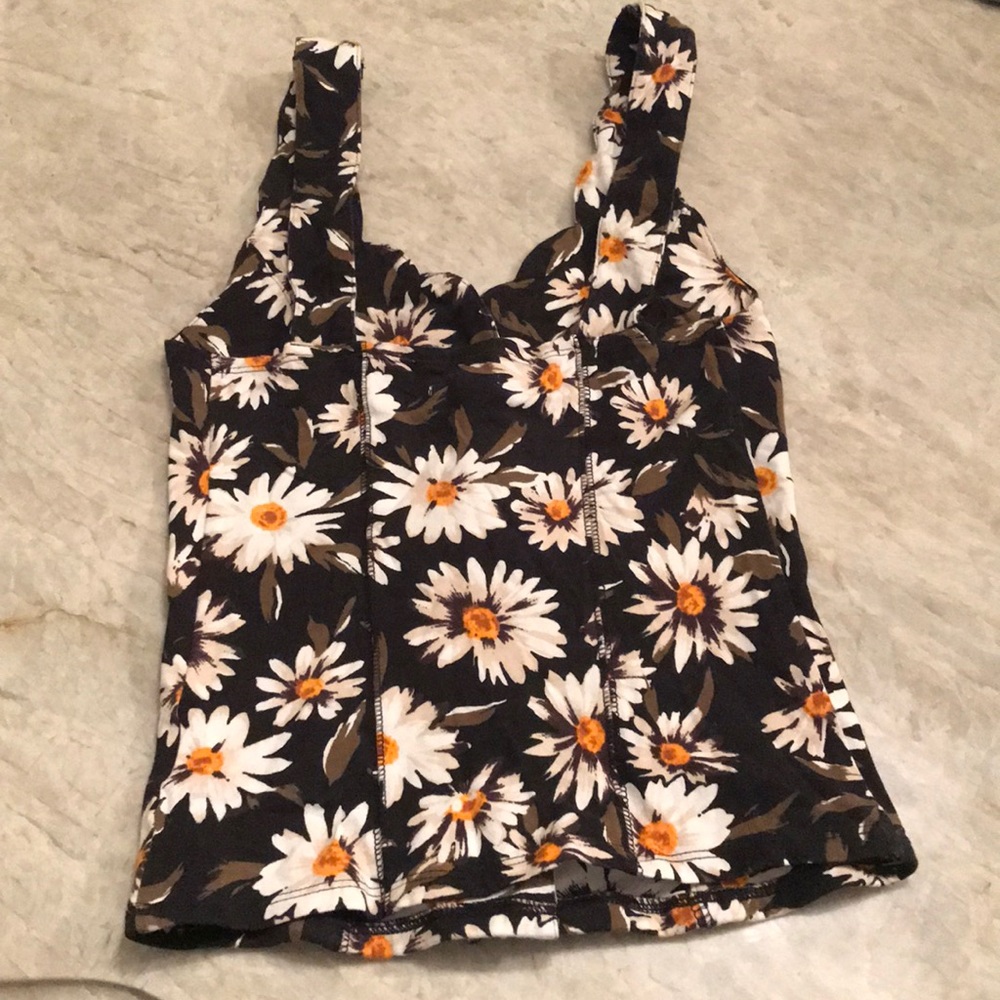 Kimchi Blue sunflower tank top sz S - Picture 4 of 6